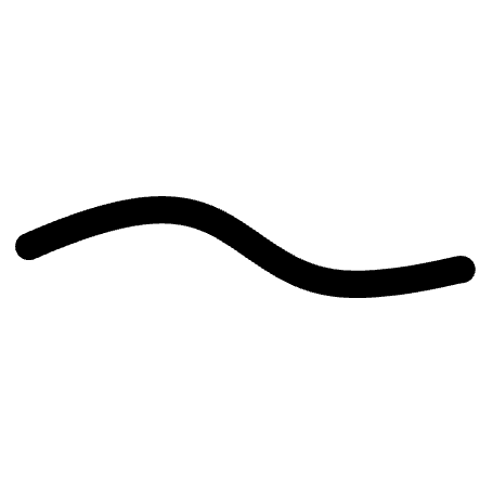 Graphic representation of a line symbol. A line with a thickness of 1.4 mm.