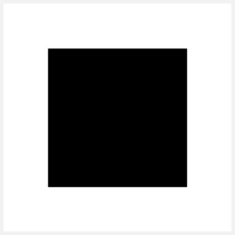 Graphic representation of a point symbol. Filled square