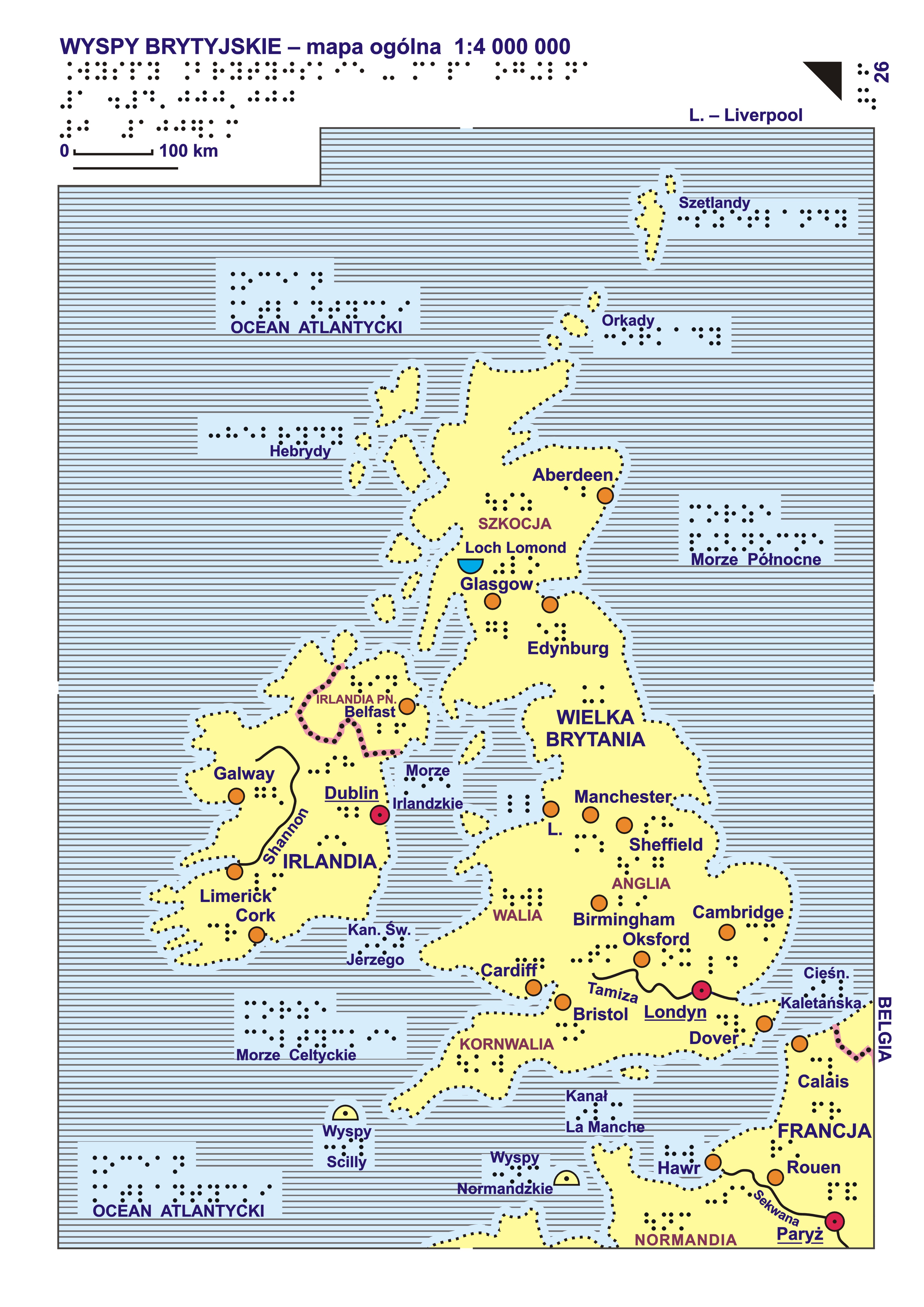 Preview image of model: British Isles – General Map (Scale 1:4,000,000)